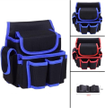 Multifunctional 8-pocket Waist Belt Tool Bag  (4 Holes 2 Pocket) for Electric Electrician Drill Garden Tools set Organizer for Home / Industrial Maintenance. 