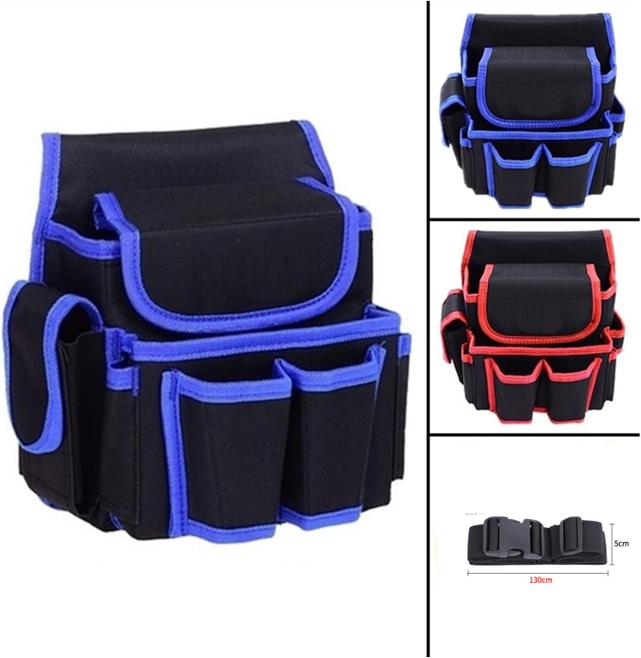 Multifunctional%208-pocket%20Waist%20Belt%20Tool%20Bag%20%20(4%20Holes%202%20Pocket)%20for%20Electric%20Electrician%20Drill%20Garden%20Tools%20set%20Organizer%20for%20Home%20/%20Industrial%20Maintenance%20-%20Image%209