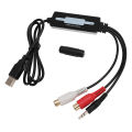USB 2.0 Sound Capture Card Professional Left Right Channel Sound Capture Device for Tape for CD. 