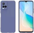 Vivo Y21 Luxury Silicone Back Cover Case with Vibrant Color Border and Camera Protection.