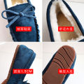 Flat soles plus size women's shoes beanie shoes women's autumn and winter new velvet warm cotton shoes soft soles lazy pregnant women mother shoes. 