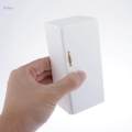White Wood Refrigerator Fridge Freezer Dolls House Kitchen Decor 1/12 Scale.