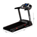 Power Land PL-05AJ1 Motorized Treadmill Black - 2.0HP - Gym Equipment. 