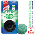 Harpic Flushmatic Citrus In Cistern Toilet Cleaner Block (50g) Automatic Cleaning with Every Flush. 