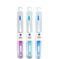 Orthodontic toothbrush with U-shaped medium DuPont bristles, braces, and concave shaped orthodontic toothbrushes for adults. 