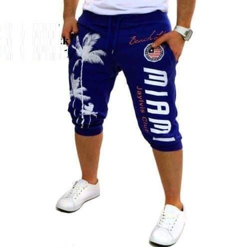 Stylish Navy Color Three Quarter Pant For Men's