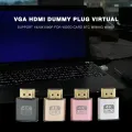 VGA HDMI Dummy Plug Virtual Display Emulator Adapter DDC Edid 1920x1080P. 