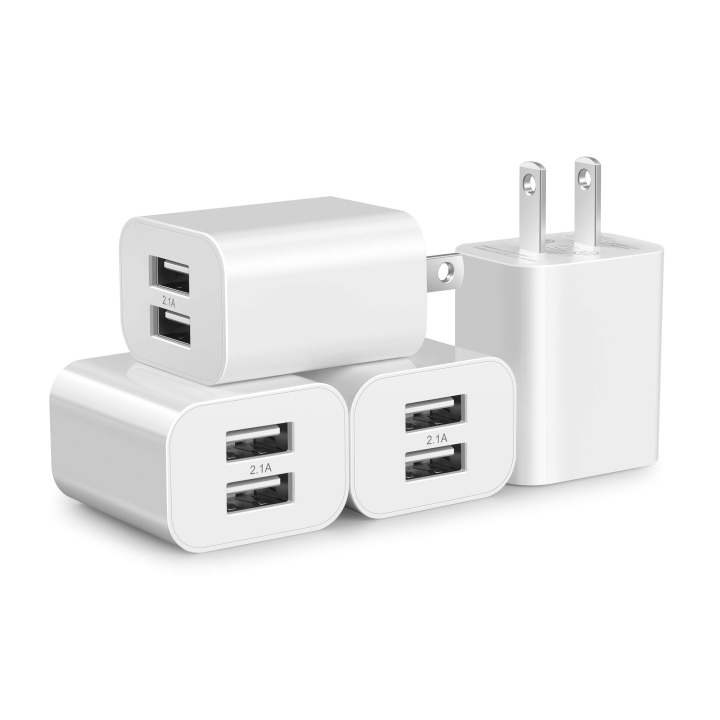 USB%20Wall%20Charger%20Block%202Pack%20Dual%20Port%20Cube%20Plug%20Power%20Charging%20Adapter%205V%202.1A%20Brick%20for%20Apple%20iPhone%2011/XS%20Max/XR/X/8/7/6S/6S%20Plus/6/SE/5S/5C/iPad%20Mini/Air%202/Andriod%20Samsung%20Galaxy%20Kindle%20Fire%20LG%20-%20Image%203