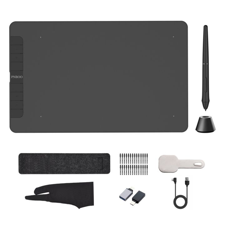 PNBOO PN1060 10x6 Inch Graphics Drawing Tablet with Batteryfree Stylus