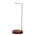 Wooden Incense Holder Upside Down Incense Holder with Brass Stand Incense Tray Ash Catcher for Tea Room Decoration Easy Install. 