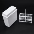 2 In 1 White 48 Pieces Microscope Slides Staining Rack Dish Set. 