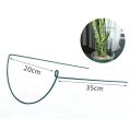 20 Pcs Plant Support Stakes Ring Cage Metal Garden Plant Stake Green Half Round Plant Support Ring Large Plant Supports.