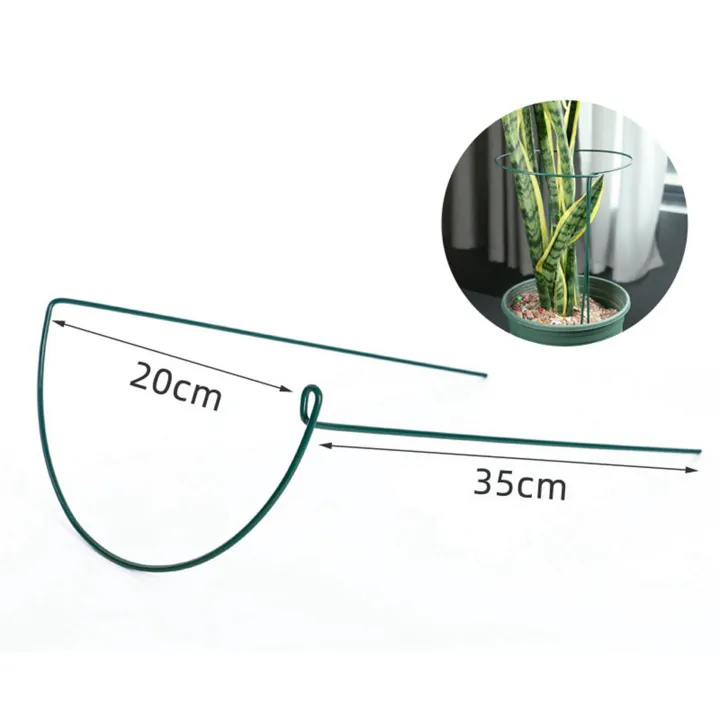 20%20Pcs%20Plant%20Support%20Stakes%20Ring%20Cage%20Metal%20Garden%20Plant%20Stake%20Green%20Half%20Round%20Plant%20Support%20Ring%20Large%20Plant%20Supports%20-%20Image%202