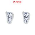 1/2PCS New Novel Surreal Melting Distorted Wall Clocks Surrealist Salvador Dali Style Wall Watch Decoration Gift Home Garden. 