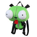 New Alien Invader Zim 3D Eyes Robot Gir Knapsack Cute Stuffed Plush Green Kawaii Plush Doll Knapsack for Gir’s Xmas Gifts. 