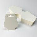 Retail 100 pieces/necklace package DIY double fold kraft paper label rectangular gift card label blank label 3 colors.