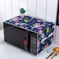 Printed Floral  Microwave Oven Cover with Side Pockets – Dustproof Oven Cover. 