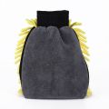 2 In 1 Double-Sided Coral Fleece Chenille Car Wash Gloves Thickened Cleaning Mitt Absorbent Brush Gloves Auto Detail Care Tool. 