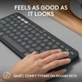 Logitech Pebble Keys 2 K380s, Multi-Device Bluetooth Wireless Keyboard with Customisable Shortcuts, Slim and Portable, Easy-Switch for Windows, macOS, iPadOS, Android, Chrome OS.