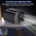 Portable Waist Fan Rechargeable Desktop Fan Clip-on Wearable Fan Support 3-Level Wind Speeds for Outdoor Workers Camping Hiking Fishing. 