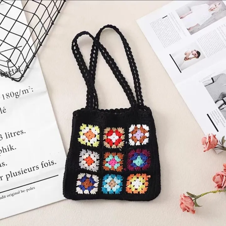 Grid%20pattern%20Crochet%20shoulder%20bag%20Fashionable%20Handmade%20Summer%20Handmade%20handbag%20Crochet%20Shoulder%20bag%20Grid%20pattern%20bag%20for%20Leisure%20Casual%20Shopping%20Daily%20use%20Gifts%20-%20Image%207