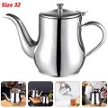 1000ml/32 size Stainless Steel Oil Strainer Pot Container Jug Storage Can With Filter Cooking Oil Pot Size 32. 