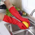Long Sleeve Latex Dishwashing Gloves For Women Home Kitchen Winter Wash Dishes House Cleaning Protect Hands Red Washing Glo N8i1. 