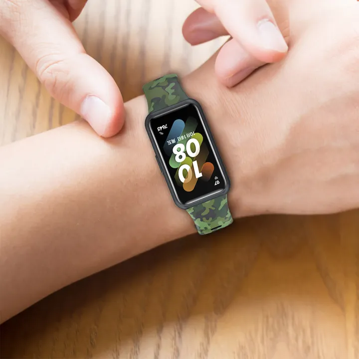 Colorful%20Printing%20Watch%20Strap%20Soft%20Replacement%20Wristband%20Adjustable%20Watchband%20Compatible%20For%20Huawei%20Band%207%20-%20Image%209