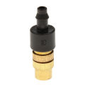 Migeet 5 pcs Adjustable Sprayer Brass Atomizing Nozzle, Drip Irrigation Sprinkler, Garden Cooling 4 / 7 capillary for Mini Drip Garden Watering Irrigation Spray. 