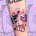 Powerpuff Girls Tattoo Sticker Waterproof Long Lasting Girl Arm Cartoon Cute Sticker Pattern Coloring Book.