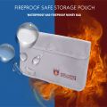 Fireproof Document Bag,Waterproof and Fireproof Money Bag with Zipper. 