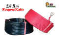 2.0 Rm Fireproof Electric Cable Red/Black Color (1 coil) Fireproof Cable. 