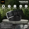 Zays Full-Grain Leather Belt For Men – Anti-Crack, Hand-Stitched, Cut-to-Fit with Luxury Box. 