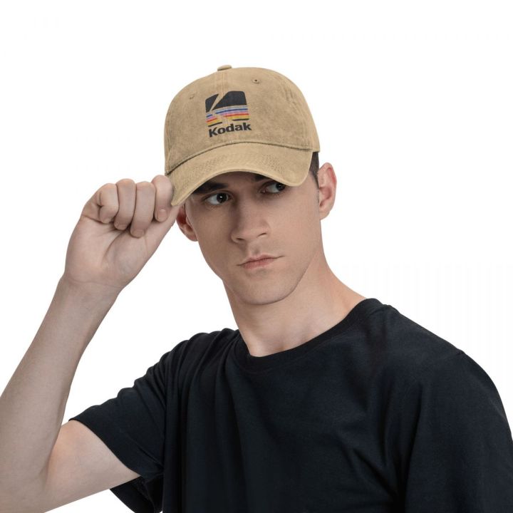 2022%20New%20Vintage%20Wash%20Kodak%20Photography%20Logo%20Baseball%20Caps%20Dad%20Spring%20Autumn%20Adjustable%20Sun%20Hat%20Casquette%20-%20Image%205
