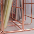 Desktop Mail Organizer, 3-Slot Metal Wire Mail Sorter, Letter Organizer for Letters, Mails, Books, Postcards and More, Mail Holder Rose Gold(null).. 