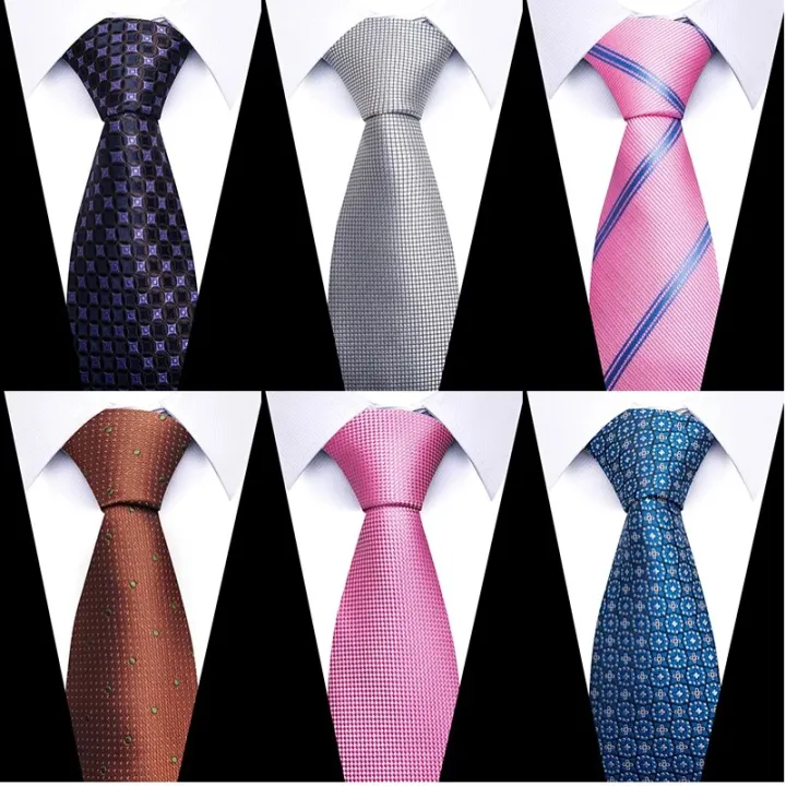 High%20Grade%20Woven%20Silk%20Gravatas%20Tie%20Men%20Black%20Plaid%20Wedding%20Clothing%20accessories%20Male%20Easter%20Day%20-%20Image%204