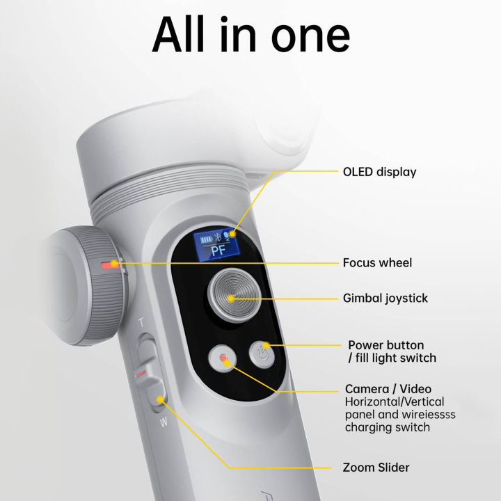 AOCHUAN%20Smart%20X%20Pro%20Gimbal%20Handheld%20Stabilizer%20for%20Smartphone%20OLED%20Display%20Wireless%20Charging%20Inception%20Mode(SmartXPro%20White)%20-%20Image%206