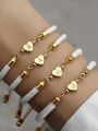 1pc New Classic A-Z Heart Initial Letter Bracelet Women Simpel Adjustable Colorful Rope Bracelet For Women Jewelry Gift. 