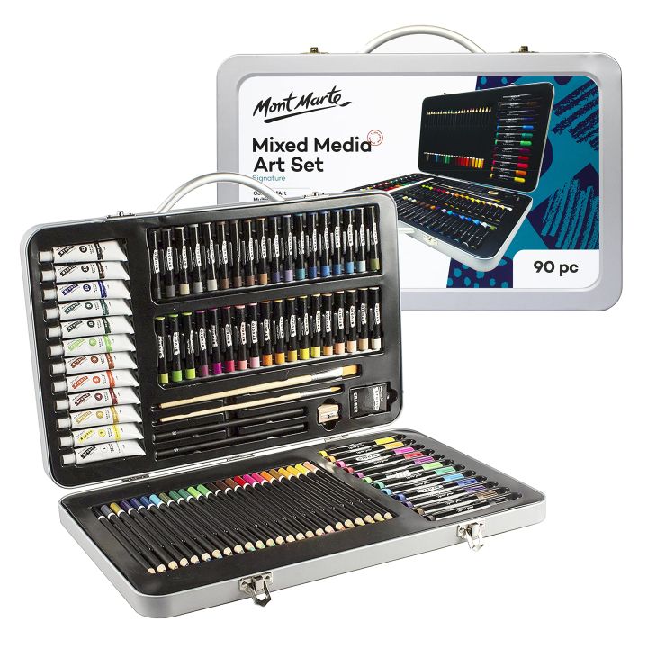 Mont marte Studio Essentials Mixed Media Art Set - 90 Piece