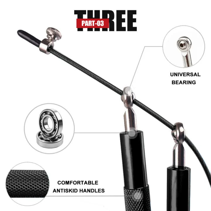 Outtobe%203M%20Jump%20Rope%20High%20Speed%20Steel%20Wire%20Cable%20Professional%20Jump%20Rope%20with%20Metal%20Ball%20Bearings%20in%20Handles%20-%20Image%204
