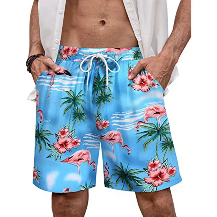 Hawaii%20beach%20shorts%20for%20men%20casual%20short%20pants%203D%20printed%20flower%20elastic%20waist%20board%20shorts%20pant%20swimsuit%20homme%202023%20swim%20trunks%20-%20Image%203
