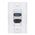Safe and durable HDMI USB socket high quality wall panel no welding technology wiring for easy home connection. 
