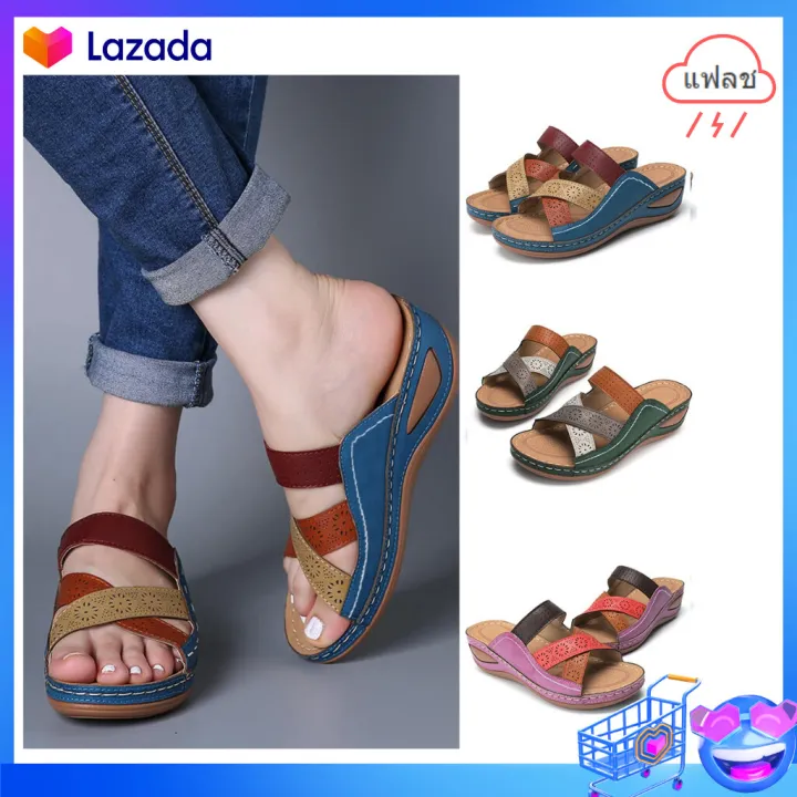 Summer%20Women's%20Ladies%20Sewing%20Soft%20Beach%20Outdoor%20Vacation%20Casual%20Sandals%20Shoes%20women%20-%20Image%203