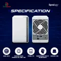 Synology DS223j NAS, 2-Bay DiskStation , Realtek RTD1619B 64-bit, 4-core 1.7 GHz.