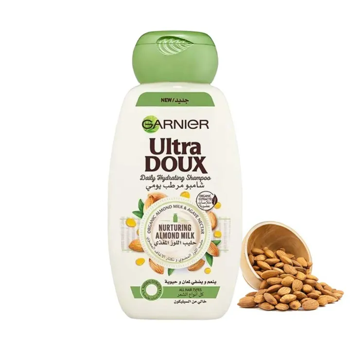 Garnier%20Ultra%20Doux%20Nurturing%20Almond%20Milk%20Daily%20Hydrating%20Shampoo%20-%20400ml%20-%20Image%202