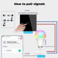 ROVF - Tuya Zigbee Smart Light Bulb - 13W - RGB LED Lamp - Dimmable Timing Voice Control - for Google Home  Alexa Tmall Genie. 