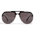 Premium Aviator Shaped Black Sunglass For Men From Lunettes - Traore Black. 