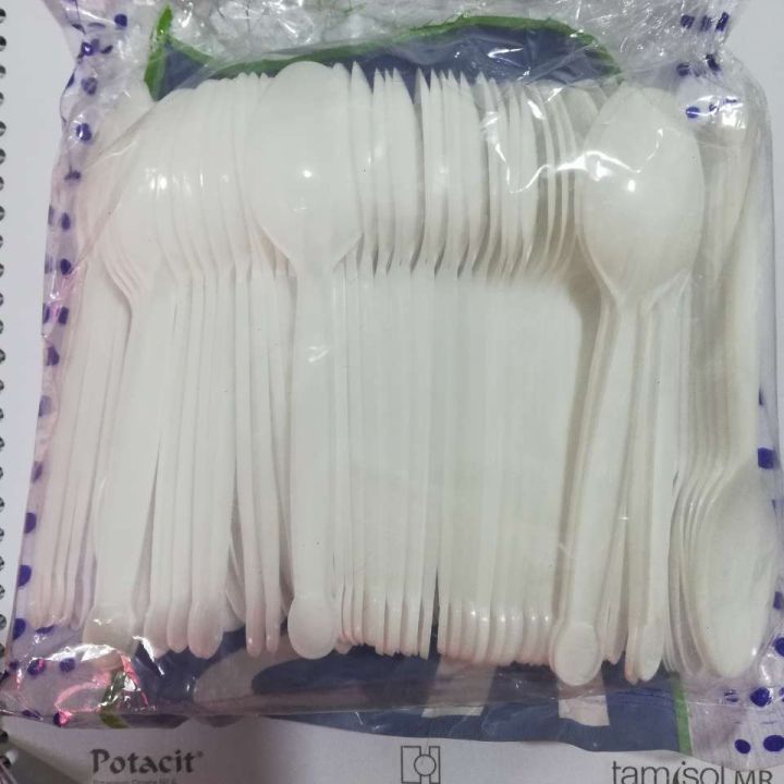 One time Disposable Plastic spoon 100 pcs (mini)