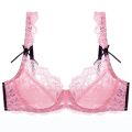 2022 Lace Plus Size ABCDE Cup Underwear Women Bras Three Quarter Top Ultra Thin Thick BH Push Up Female Lingerie. 