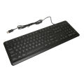 Ergonomic Keyboard, Large Bold Letters Plug and Play 104 Keys USB Wired Large Print Keyboard for Elderly for Desktop. 